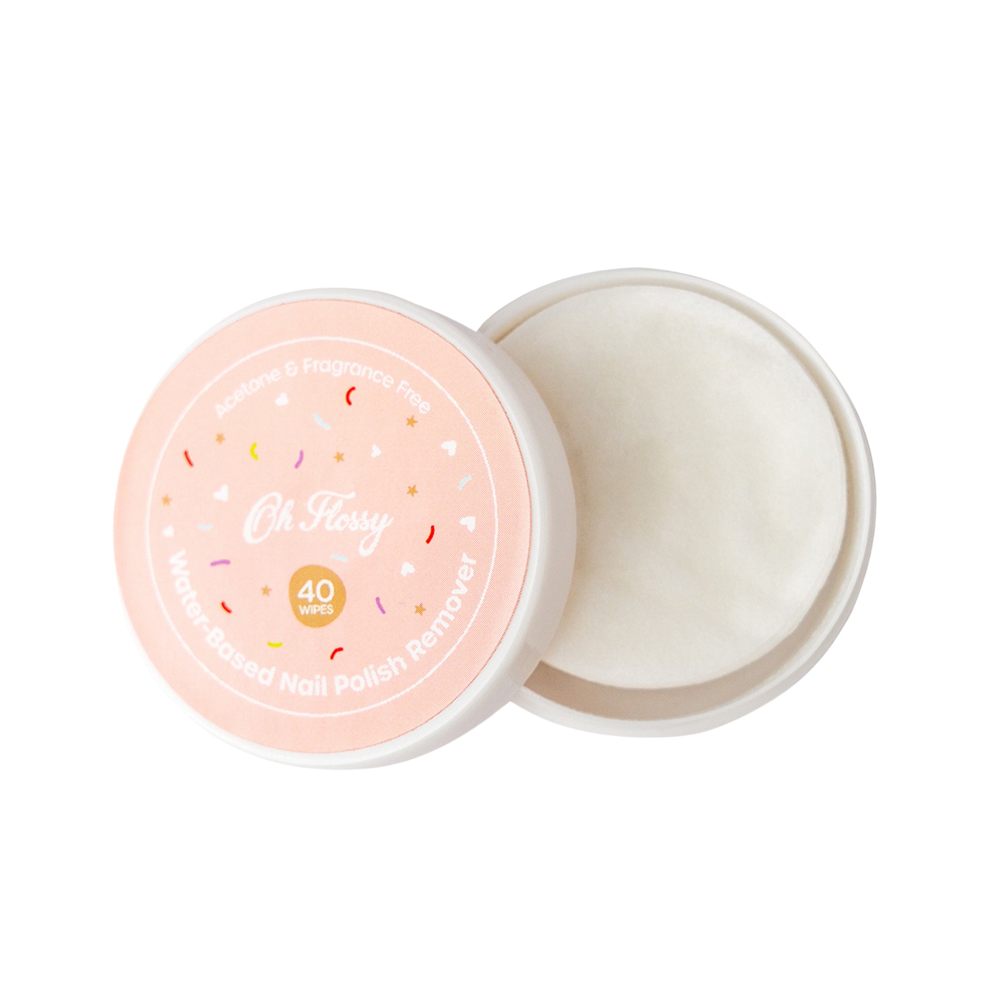 Oh Flossy Water-Based Nail Polish Remover Wipes